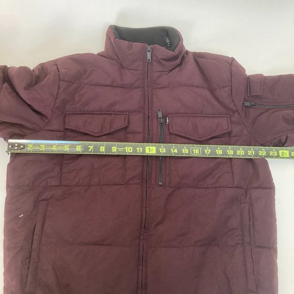 Dkny Elastic Cuffs Zip Closure High Neck Winter Bomber Jacket - Picture 7 of 16